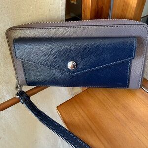 Michael Kors Saffiano leather travel continental wallet